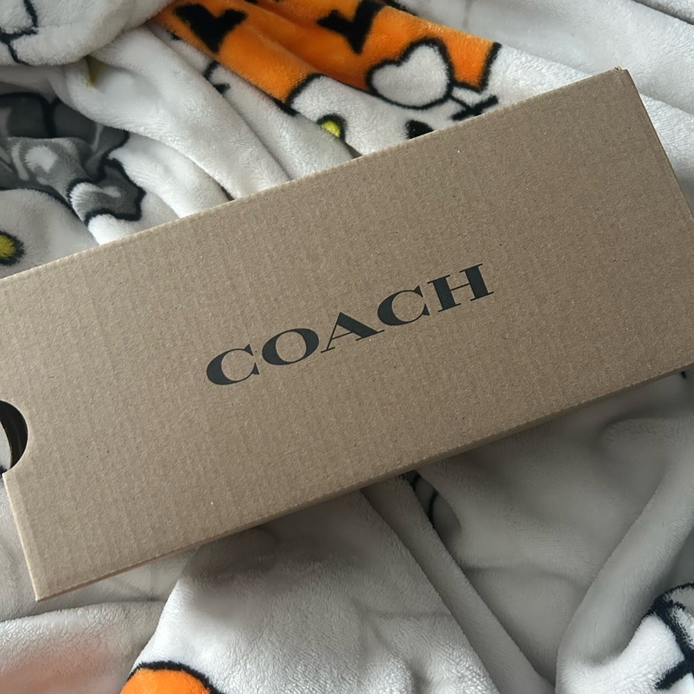 Coach Black Leather Slide Sandals - Picture 4 of 4